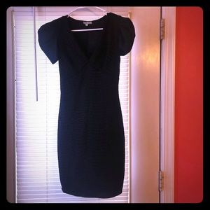 Black Alligator Print Dress